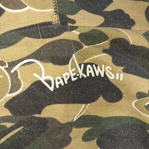 Bape Hoodie x Kaws Bendy 2XL🔥Vintage 1st camo yellow a bathing ape hoody